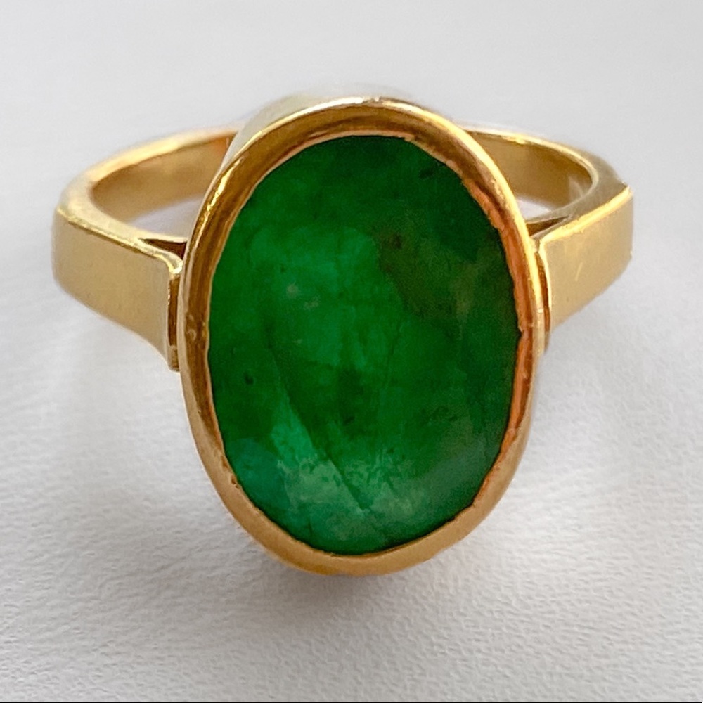 Edwardian 22k Columbian 3.5 CT Ring 5.4g